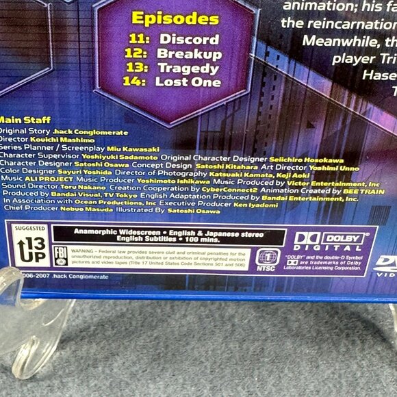 .hack//Roots Volume 3 Tri-Edge DVD Anime Series Episodes 11-14 New - Picture 7 of 10